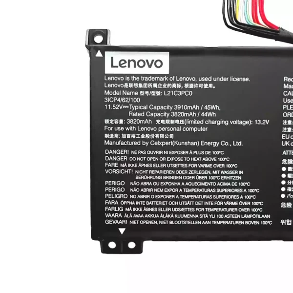 ノートパソコン バッテリー 対応 [LENOVO]レノボ L21C3PC0 L21D3PC0 L21L3PC0 L21M3PC0 - 画像 (4)