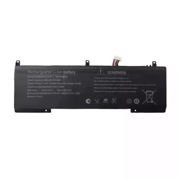 ノートパソコン バッテリー 対応 U568664PV-3S1P