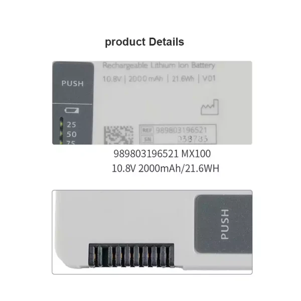互換 バッテリー 対応 Philips 989803196521 - 画像 (4)