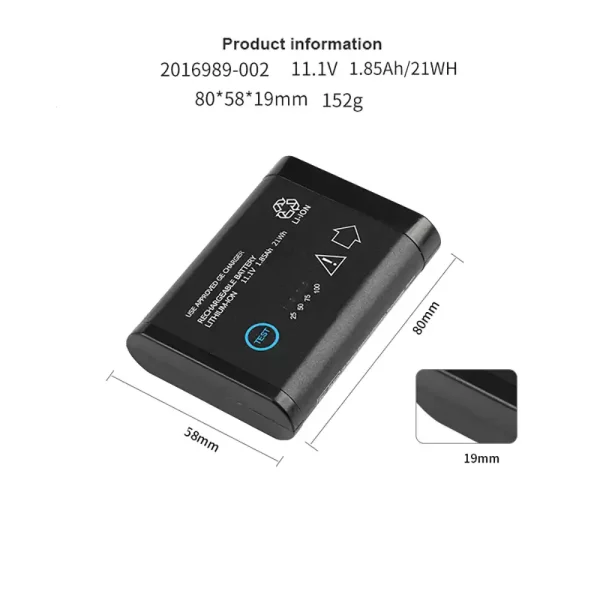 互換 バッテリー 対応 GE 2016989-002 2016989-003 DR203 Solar 8000i - 画像 (3)