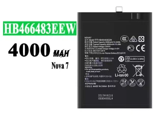 互換 バッテリー HB466483EEW 対応 HUAWEI Nova 7 SE/Nova 7 Pro/Honor 30 pro/P40 Lite 5G/Honor 30/Honor 30 PRO+/Honor 30S/Nova 7 SE 5G