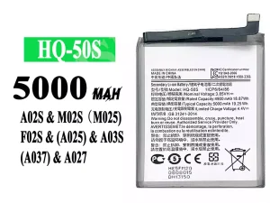 互換 バッテリー HQ-50S 対応 Samsung A02S/M02S/M025/F02S/A025/A03S/A037/A027
