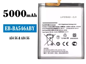 互換 バッテリー EB-BA546ABY 対応 Samsung A54/A34 5G