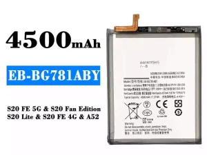 互換 バッテリー EB-BG781ABY 対応 Samsung Galaxy A52/S20 FE 5G/S20 Fan Edition/S20 Lite/S20 FE 4G