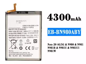 互換 バッテリー EB-BN980ABY 対応 Samsung Note 20 4G/Note 20 5G