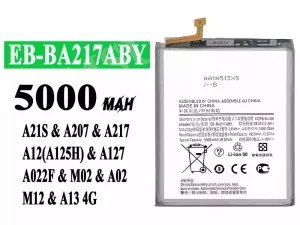 互換 バッテリー EB-BA217ABY 対応 Samsung A21S/A207/A217/A12(A125H)/A127/A022F/M02/A02/M12/A13 4G