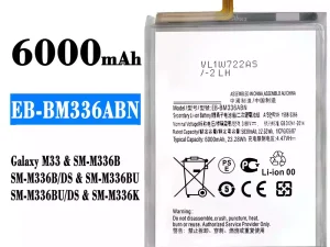 互換 バッテリー EB-BM336ABN 対応 Samsung Galaxy M33