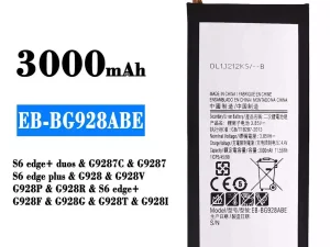 互換 バッテリー EB-BG928ABE 対応 Samsung S6 edge+ duos/S6 edge plus/S6 edge+