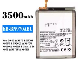 互換 バッテリー EB-BN970ABU 対応 Samsung Note 10 4G
