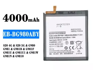 互換 バッテリー EB-BG980ABY 対応 Samsung S20 4G/S20 5G