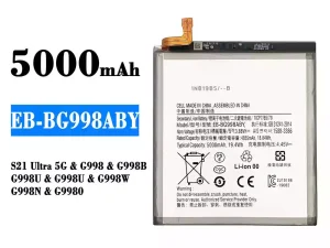 互換 バッテリー EB-BG998ABY 対応 Samsung S21 Ultra 5G