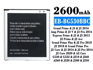 互換 バッテリー EB-BG530BBC 対応 Samsung J3/J3 2016/J3 Pro 2016/J5/J5 2015