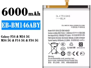 互換 バッテリー EB-BM146ABY 対応 Samsung Galaxy F54/M54 5G/M34 5G/F14 5G/F34 5G