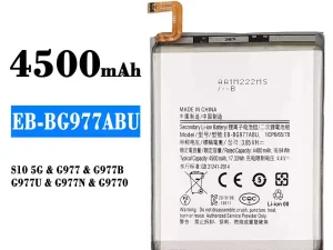 互換 バッテリー EB-BG977ABU 対応 Samsung S10 5G