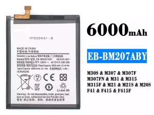 互換 バッテリー EB-BM207ABY 対応 Samsung M30S/M21/M21S/F41