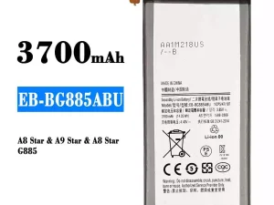 互換 バッテリー EB-BG885ABU 対応 Samsung A8 Star,A9 Star