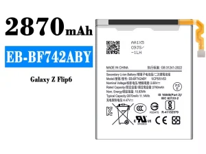 互換 バッテリー EB-BF742ABY 対応 Samsung Galaxy Z Flip 6