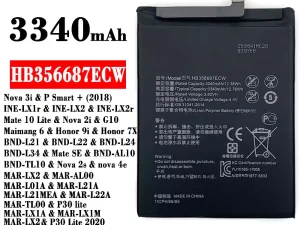 互換 バッテリー HB356687ECW 対応 HUAWEI Nova 3i / Mate 10 Lite / Nova 2i / Honor 9i / Honor 7X / Nova 2s / nova 4e/P30 lite / P30 Lite 2020 /