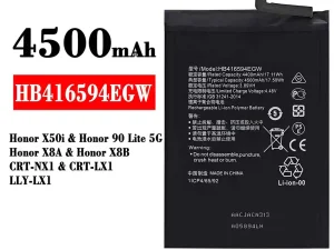 互換 バッテリー HB416594EGW 対応 HUAWEI Honor X50i / Honor 90 Lite 5G /Honor X8A / Honor X8B