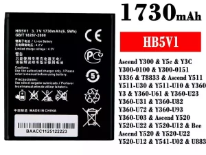 互換 バッテリー HB5V1 対応 HUAWEI Ascend Y300 / Ascend Y511 / Aseend Y520