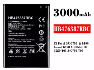 互換 バッテリー HB476387RBC 対応 HUAWEI 3X Pro