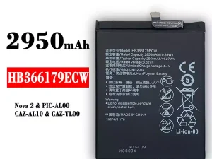 互換 バッテリー HB366179ECW 対応 HUAWEI Nova 2