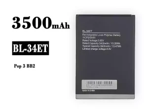互換 バッテリー BL-34ET 対応 Tecno Pop 3