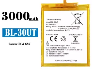 互換 バッテリー BL-30UT 対応 Tecno Camon CM / CA6