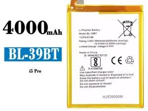 互換 バッテリー BL-39BT 対応 Tecno i5 Pro