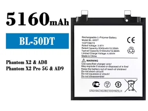 互換 バッテリー BL-50DT 対応 Tecno Phantom X2 / Phantom X2 Pro 5G
