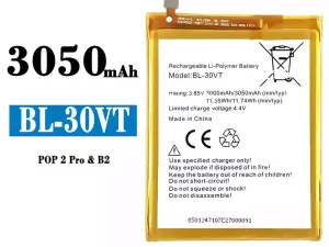 互換 バッテリー BL-30VT 対応 Tecno POP 2 Pro / B2