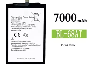 互換 バッテリー BL-68AT 対応 Infinix POVA 2