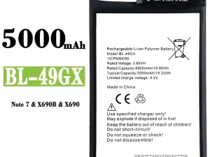 互換 バッテリー BL-49GX 対応 Infinix Note 7