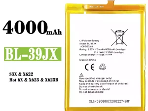 互換 バッテリー BL-39JX 対応 Infinix Hot 6X