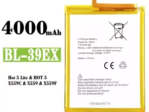 互換 バッテリー BL-39EX 対応 Infinix Hot 5 Lite / Hot 5