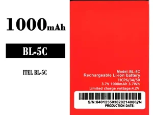 互換 バッテリー BL-5C 対応 ITEL