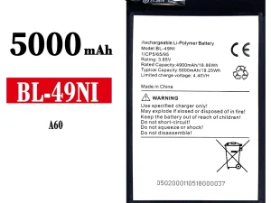 互換 バッテリー BL-49NI 対応 ITEL A60