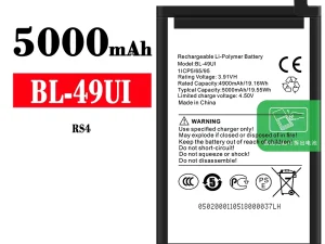 互換 バッテリー BL-49UI 対応 ITEL RS4