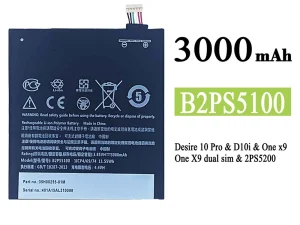 互換 バッテリー B2PS5100 対応 HTC Desire 10 Pro / One x9