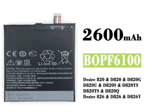 互換 バッテリー B0PF6100 BOPF6100 対応 HTC Desire 820 / D820 / D820G /  D820U /  D820S / D820YS / D820TS / D820Q / Desire 826 / D826 / D826Y
