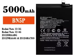 互換 バッテリー BN5P 対応 Xiaomi Redmi Note 13