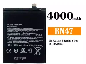 互換 バッテリー BN47 対応 Xiaomi Mi A2 Lite / Redmi 6 Pro