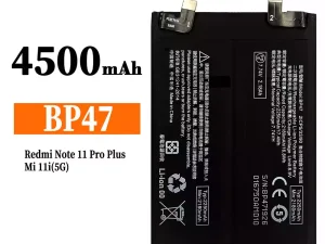 互換 バッテリー BP47 対応 Xiaomi Redmi Note 11 Pro Plus / Mi 11i