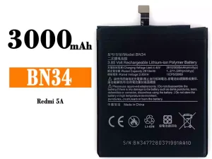 互換 バッテリー BN34 対応 Xiaomi Redmi 5A