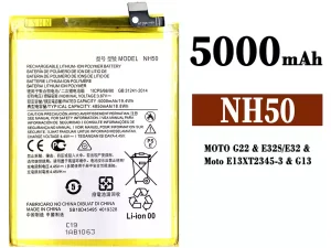 互換 バッテリー NH50 対応 Motorola MOTO G22 / E32S / E32 / E13 / G13 / K15+
