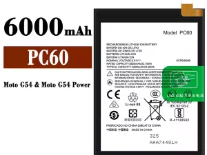 互換 バッテリー PC60 対応 Motorola Moto G54 / Moto G54 Power / Moto G24 Power