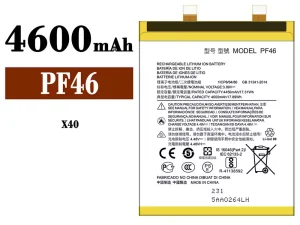 互換 バッテリー PF46 対応 Motorola X40
