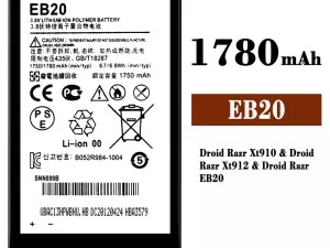 互換 バッテリー EB20 対応 Motorola Droid Razr Xt910 / Droid Razr Xt912 / Droid Razr EB20