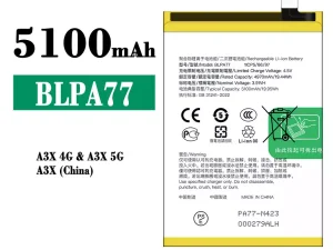 互換 バッテリー BLPA77 対応 OPPO A3X 4G 5G