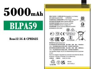 互換 バッテリー BLPA59 対応 OPPO Reno 12 5G